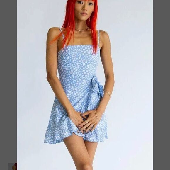 Princess Polly Dresses & Skirts - Princess Polly Caesura Mini Dress Blue NWT
